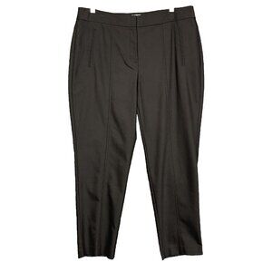 Chicos Pants Womens 2 Ankle Large 12 Black So Slimming Waist Panel Stretch‎
